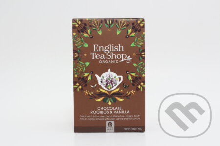 Kávy a čaje: Rooibos s čokoládou a vanilkou 20 x 2 g (English Tea Shop)