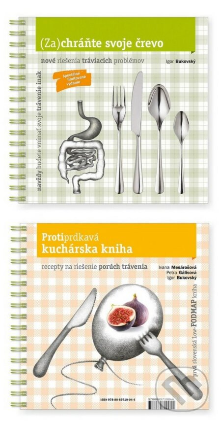 Kniha: (Za)chráňte svoje črevo / Protiprdkavá kuchárska kniha (Igor Bukovský, Ivana Mesárošová a Petra Gálisová)